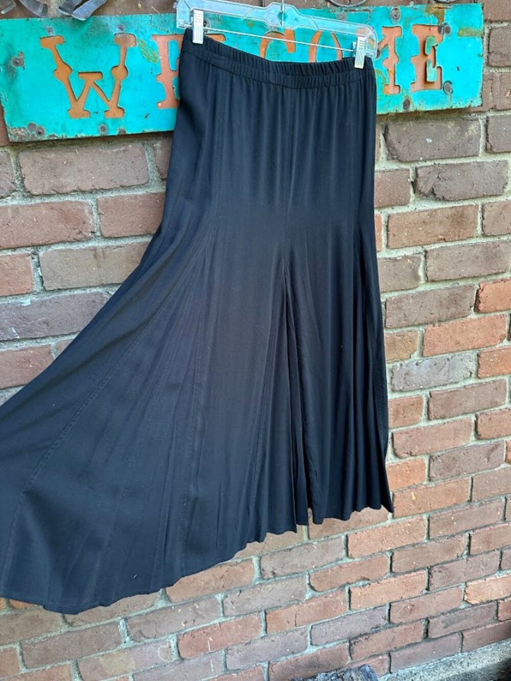 NWOT Multiples Black Rayon Gored Skirt Size XL - Picture 3 of 9